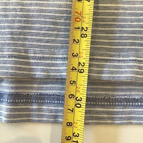 Faherty Mens Isle Striped Polo Sz 2XL Sunwashed Indigo Organic Cotton - Picture 9 of 9